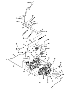 Drive System 48-Inch Deck Diagram and Parts List for Z-FORCES48 (17AI5BHB-17AI5BHB010-17AI5BHB210)(2012) Cub Cadet Lawn Tractor
